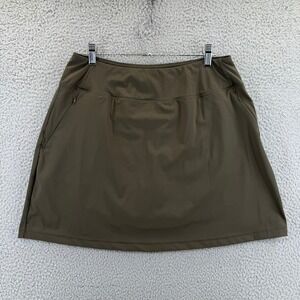 Gradual Womens Active Skort XL Olive Green Golf Tennis Hiking Skirt with Pockets